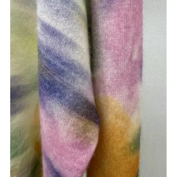 Anthropologie The Alani Cropped Cashmere Tie-Dye Sweater Small